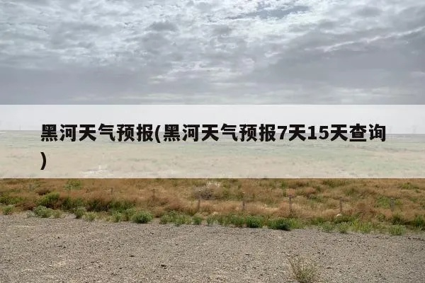 黑河天气预报15天（天气预报黑河15天查询）