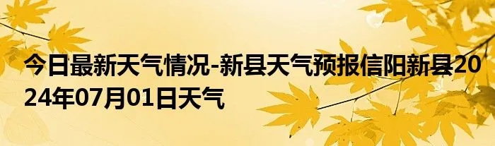 新县天气预报（新县天气预报15天查询天天）