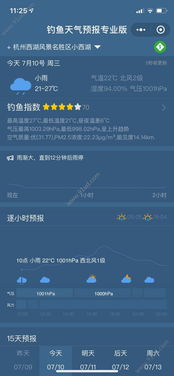 钓鱼专用天气软件（钓鱼专用天气软件推荐）