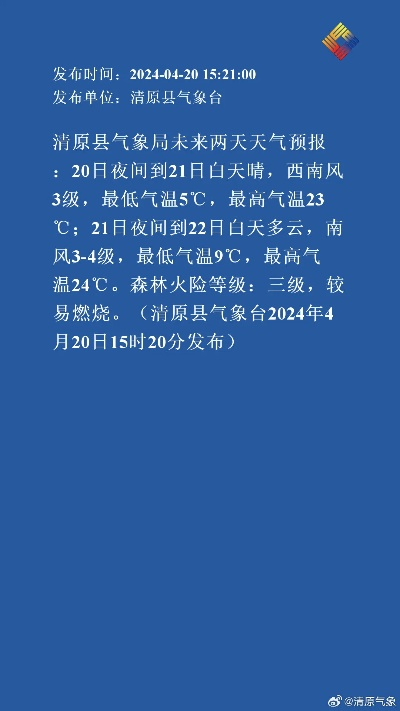 清原天气预报（明天清原天气预报）